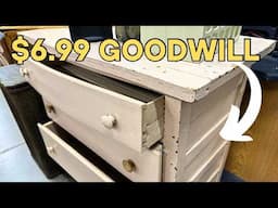 Amazing $6.99 Pink Painted Antique Dresser RESTORATION