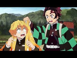 Tanjiro and Zenitsu Funny Moments | Zenitsu want Love || Demon Slayer (Dub)