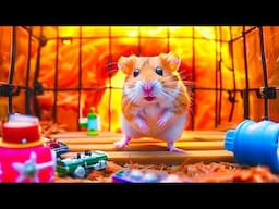 🛑 Hamster Escapes the Fiery Lava Maze in Real Life | Hamster Maze
