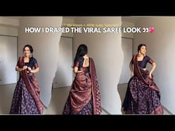Most Requested Saree Draping Tutorial 💫 | Easy & Elegant Look! #saree #sareedraping #indianfashion