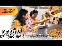 Chemeen Biriyani to celebrate the third trimester |Why I took a break|Prepping our home for lil one