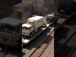 US military train overhead view part one.
