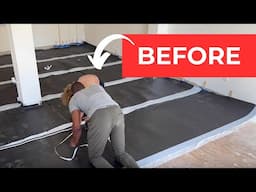 Husband and wife try the new flooring solution DIYers are OBSESSED with!