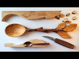 Crafting a Giant Oak Wood Spoon + Secret Recipe Finishing Oil