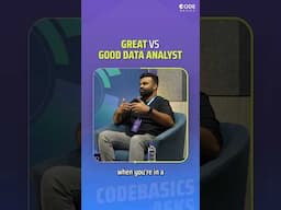 Great Vs Good Data Analyst #codebasics #data #shorts #dataanlysis #dataanalyst