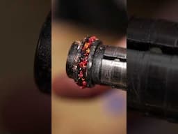 Fire & Obsidian: DIY a Bold Red & Black Opal Ring #diy #inlayring #ringmaking