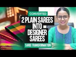 Beautiful Designerwear Sarees from plain silk Sarees