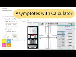 Functions - How to Find Vertical & Horizontal Asymptotes Using Graphical Calculator - TI NSpire CX