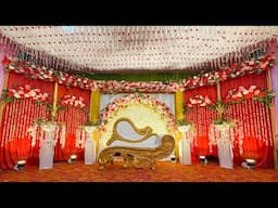 Beautiful wedding stage decoration