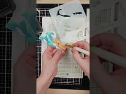 Coastline Die-n-stencil - WFC June Release 2025 #waffleflowercrafts #handmadecards #cardtutorial