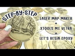 Make Beautiful Resin Coated Laser Cut Map Coasters