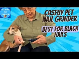Casfuy Pet Nail Grinder: Safely Trim Black Nails with Ease
