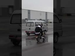 Acty Van vs Golden Monkey - Parking Lot Showdown