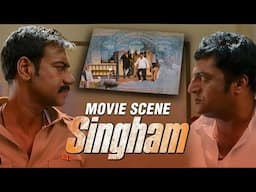 Prakash Raj Threatens Ajay Devgn In Colva Police Station | Singham | Movie Scene | Rohit Shetty