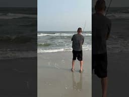 Surf fishing Carolina Black Drum #surffishing