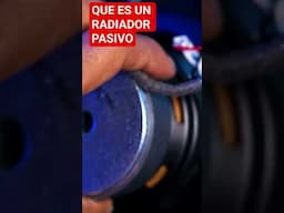 Que es un radiador pasivo? #sonido #speaker #jbl #audio #bass #audioprofesional
