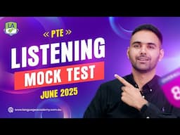 PTE Listening Mock Test | Timer and Answers | Real Exam Questions June 2025 | Language Academy