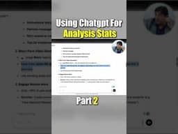 Using Chatgpt For Analysis Stats Part 2