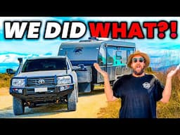 WE’RE IN TROUBLE! Off Road Caravan & 4x4 offgrid beach camping