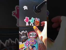 COVERING my van in stickers #vanlife, #kitschy #stickers #solofemalevanlife