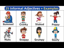 25 Informal Adjectives in English with Examples | Informal Words | Learn English Vocabulary