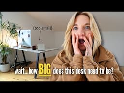 *EXTREME* Office Makeover begins! | Custom Maple Desk top (for two) ft. @diyhuntress