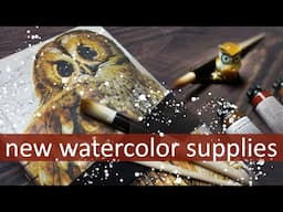 New brushes, sketchbooks and paints oh my!