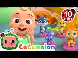 Making New Friends! 💖 JJ's Animal Time | Moonbug Kids - Farm Animals