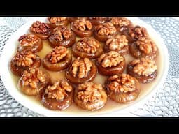 Sherbet-soaked Dried Fig Dessert Recipe – Amazing Flavor!