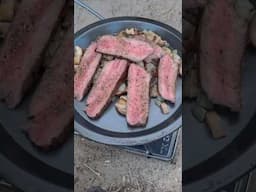 Moto Camping Meal! It’s fun to be a little extra and cook something I actually like to eat!! 🏍️