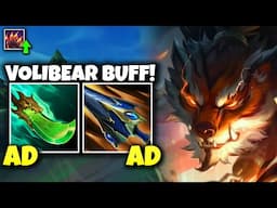 VOLIBEAR BUFF IN ACTION! | How strong is AD Volibear NOW?