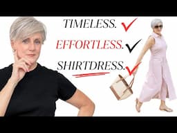 How to Wear a Shirt Dress Over 50 Without Looking Frumpy