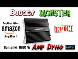 Domanki 1200 watt amp dyno review CB1200D-C from amazon Affordable car audio amplifier