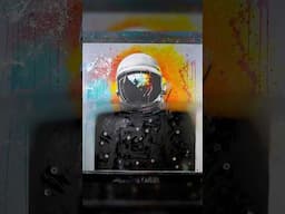 Astronaut in a Burst of Color | Urban & Pop Art Painting