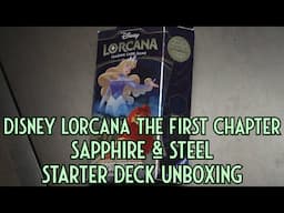 Disney Lorcana The First Chapter Sapphire & Steel Starter Deck Unboxing