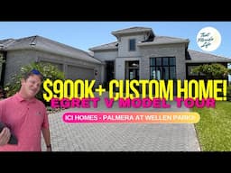 CUSTOM HOME TOUR! ICI Homes Palmera Wellen Park Egret Model Home
