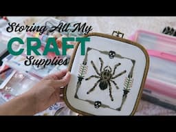My Crafting Desk Tour Watercolor Embroidery Cross Stitch Journaling Scrapbooking and More