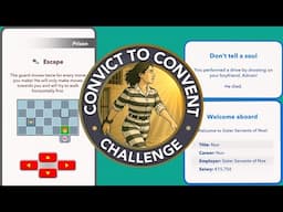 HOW TO COMPLETE THE CONVICT TO CONVENT CHALLENGE | become a nun after going to prison | Bitlife
