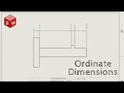 Solidworks Tutorial - How to Create Ordinate Dimensions