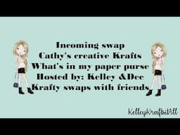 IC what's in my paper purse from @CathysCreativeKraftsandMore