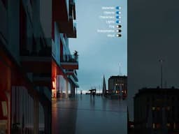 Create Cinematic Vibe with Rain & Fog in Seconds—Only in D5! 🌧️✨ #shorts  #d5render #cgi