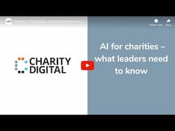 AI for charities – what leaders need to know