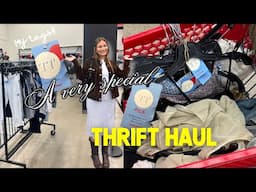 I worked at the thrift store for a day… and of course I bought stuff (try-on haul)