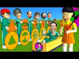 Scary Teacher 3D vs Squid Game Trying Dalgona Candy Level Max Challenge and Coffin Loser Who's Boss