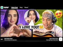 singing to strangers on Azar | OmeTv Alternative | so many talented people 💕😍🫣