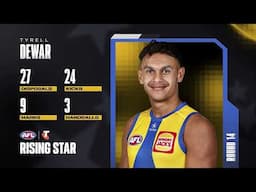 Round 14 Telstra AFL Rising Star nominee: Tyrell Dewar
