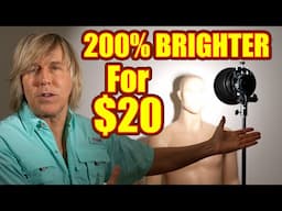 DOUBLE the Light of your photography flash and LED COB video light