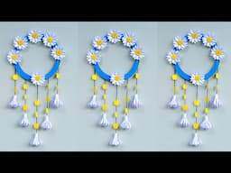 White paper Flower Wall Hanging |  Home Decoration | Wallmate craft | DIY Wall Decor|school craft