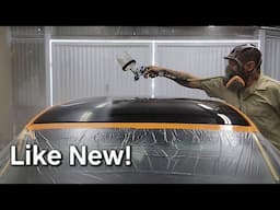 Let's Spray - CLEARCOAT on Smart Fortwo's MOON ROOF and HEADLIGHTS