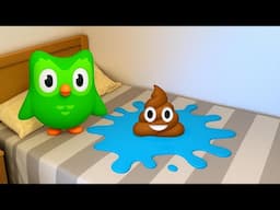Duolingo Pet Thought It Was a Dream… Oops!